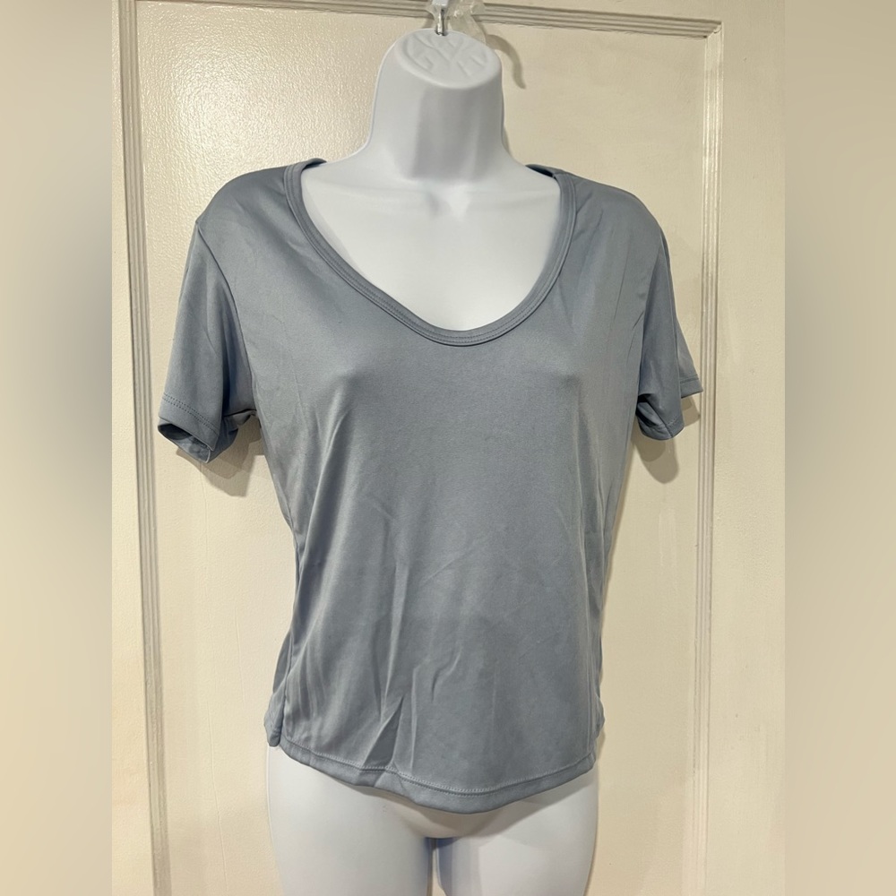 Blue Short Sleeve Top